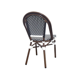 Juego de Comedor de Bambú para Restaurante al Aire Libre, Sillas de Bistró con Marco de Aluminio Francés, Ratán, para Uso en Sótanos y Patios - Product Image 3