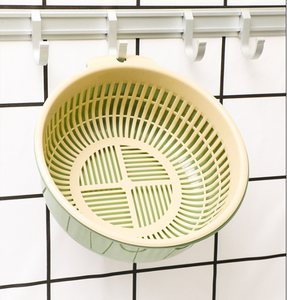 Cesta para Lavar Frutas y Verduras, Cesta de Drenaje Doble, Cesta de Almacenamiento de Plástico - Product Image 2