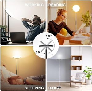 Hiện đại nâng cấp 36W 3600lm siêu sáng <span class=keywords><strong>torchiere</strong></span> từ xa & điều khiển cảm ứng Dimmable dẫn đèn sàn đứng ánh sáng - Product Image 6