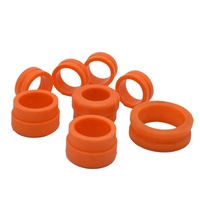 Bouchons en caoutchouc de silicone orange de haute qualité pour chariots de meubles