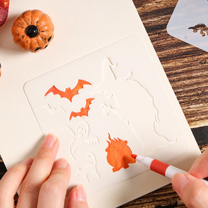 Modèles <span class=keywords><strong>de</strong></span> pochoirs personnalisés Mylar réutilisables pochoirs <span class=keywords><strong>de</strong></span> créateur <span class=keywords><strong>pour</strong></span> <span class=keywords><strong>Halloween</strong></span> <span class=keywords><strong>pour</strong></span> la peinture et le dessin d'enfants bricolage Scrapbooking - Product Image 4