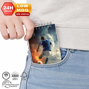 สมุดแพลนเนอร์แบบ Wire-O ขนาด A6 A7 ลายยูโรเปียนคัพ แบบกำหนดเองได้ มี<span class=keywords><strong>เส้น</strong></span>บรรทัด จุด หรือหน้าเปล่า แบบพกพา สำหรับฟุตบอลโลก สมุดโน้ตระดับมืออาชีพ ขายส่ง - Product Image 1