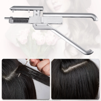 Machine à extensions capillaires manuelle Vividion 6D 1ère génération de haute qualité, 10 rangées, connecteur de cheveux naturels, outil professionnel pour salon