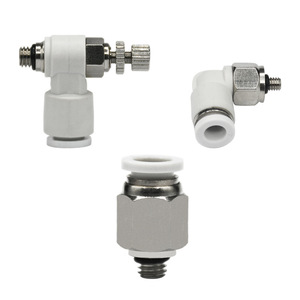 ข้อต่อลมแบบเร็วชนิดเกลียว PC4 M5C PL4 M3 สำหรับท่อลม แบบตรง - Product Image 1