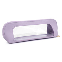 Étui à crayons transparent en PVC clair petits sacs à cosmétiques étuis à glissière sac de brosse de maquillage personnalisé
