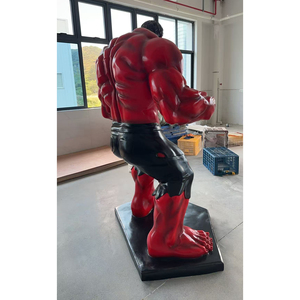 Statua di <span class=keywords><strong>Hulk</strong></span> Rosso in Resina da 200cm, Scultura a Grandezza Naturale dell'Eroe Marvel per Parchi di Divertimento - Product Image 6