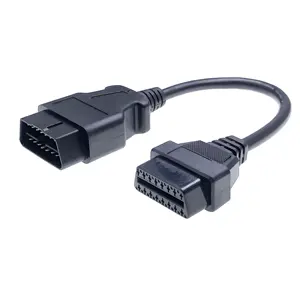 Yüksek kalite 12V 24V OBD2 16 pin konnektör erkek daha fazla dayanıklılık ile kadın uzatma kablosu