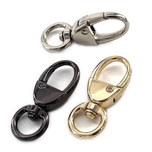 Manufacturing <strong>Metal</strong> <strong>Hooks</strong> Swivel Oval Ring Trigger <strong>Lock</strong> Clip <strong>Spring</strong> Buckle Lobster Claw Clasps Snap <strong>Hook</strong> for Straps Bags Luggage - Product Image 1