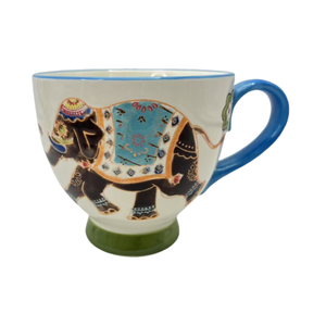 Tasse à café et à thé en céramique de style européen de 10 oz avec un motif de fleurs mignon en porcelaine pour les cadeaux d'affaires ou Noël - Product Image 6