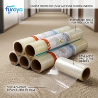 Film de protection pour tapis en PE souple, uni, personnalisable en épaisseur, largeur et longueur, en rouleaux