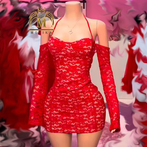 Birthday Dress Unique Red Party Dresses Red Mini Dress Sexy Women's Party Dress With Lace Mesh Birthday Dress Unique Red Party Dresses Red Mini Dress Sexy Women's Party Dress With Lace Mesh