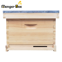 Amerikanischer Lagerbestand: Neuer Langstroth 10-Rahmen-Tiefen-/Zuchtstock-Bienenstock für Bienenzucht, unmontiert, aus Tannenholz