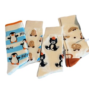 Calcetines Lindos de Dibujos Animados hasta la Pantorrilla, Absorbentes de Sudor, Estilo Primavera-Otoño para Mujer - Product Image 4