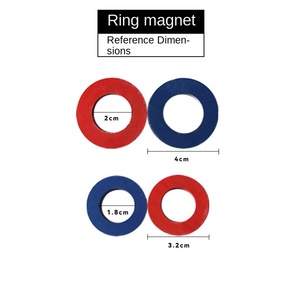 Aimant en forme de fer à cheval en U, en ferrite, pour l'enseignement, en AlNiCo, permanent, puissant, grand, bleu/rouge, pour la soudure et l'éducation - Product Image 2