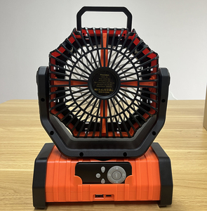 Ventilateur portable électrique 20000mAh avec batterie rechargeable, lampe LED, moteur sans balais silencieux pour camping extérieur, maison, voiture, hôtel, boîte - Product Image 6