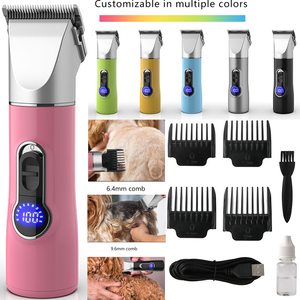 Vente en gros de tondeuses électriques sans fil 4 en 1 pour animaux de compagnie, ciseaux électriques pour le toilettage, <span class=keywords><strong>tondeuse</strong></span> pour poils de chat, de <span class=keywords><strong>chien</strong></span> et de mouton - Product Image 1
