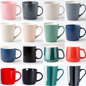 Usine en gros tasse noire tasse en céramique personnalisée colorée rose <span class=keywords><strong>bleu</strong></span> vert rouge blanc blanc Design tasse en céramique - Product Image 1