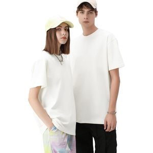 Camiseta de Algodón Oversize para Hombre, Unisex, Manga Corta, Cuello Redondo, Holgada, Básica, Deportiva, en Blanco, Verde y Negro - Product Image 2