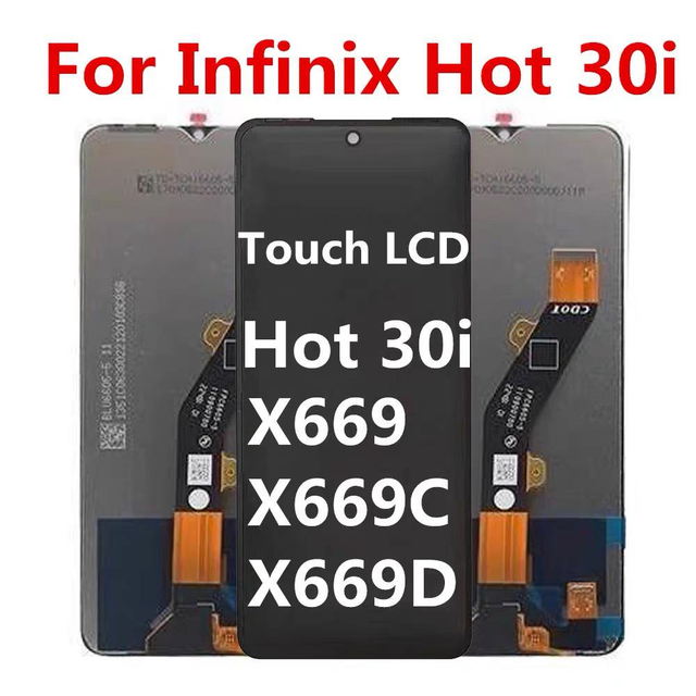 Mobile Phone Replacement Parts Pantalla Touch LCD 30i Hot 30 I Display Screen for Infinix X669 X669C X669D