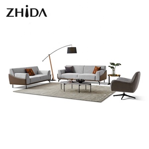 Zhida-muebles de salón para el hogar, diseño moderno, tela verde, esquina, sofá seccional en forma de <span class=keywords><strong>l</strong></span> - Product Image 4