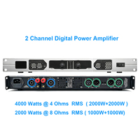 FP-7000 2 Kanallı Dijital Güç Amplifikatörü 4800W RMS 1U Raf Montajlı Profesyonel Ses Amplifikatörü KTV Canlı Ses Sahnesi için