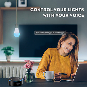 Bombilla Inteligente Tuya con Control por Aplicación, 2700K-6500K RGBCW+CCT, Bombilla Inteligente Compatible con <span class=keywords><strong>Google</strong></span> <span class=keywords><strong>Home</strong></span>, 9W E26 E27 B22 A60 <span class=keywords><strong>LED</strong></span>, Bombilla Inteligente Wifi Tuya Smart Life - Product Image 4