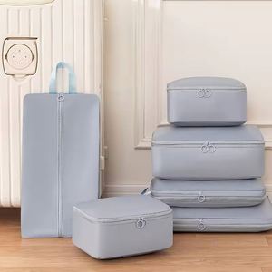 Compression 7 <b>Clothes</b> <b>Storage</b> Bag Luggage Organizers for Travel 7-Piece Set Packing Cubes - Product Image 5