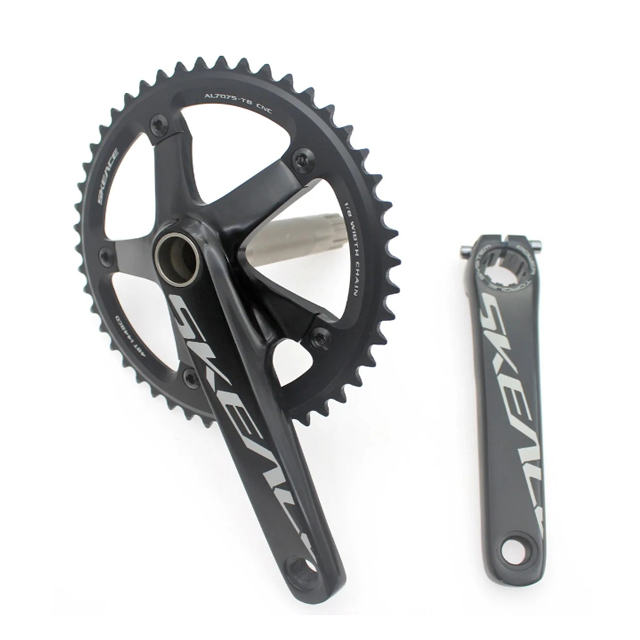 Skeace Hollowtech Crankset for Fixie 48T 165mm BCD 144mm - Durable