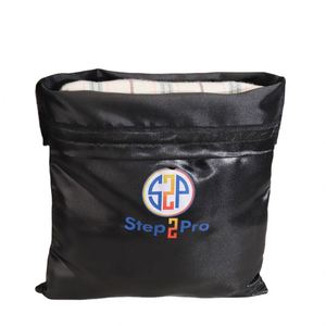 Sac à cordon en satin noir pour sacs à main, chaussures et maillots de bain, avec logo et design personnalisé gratuit, sac anti-poussière en satin à cordon - Product Image 3