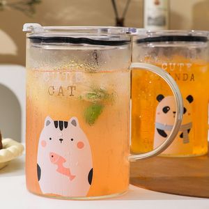 Vaso <span class=keywords><strong>de</strong></span> Verano Lelyi Creativo y Único <span class=keywords><strong>de</strong></span> Gran Capacidad, Vaso <span class=keywords><strong>de</strong></span> <span class=keywords><strong>Vidrio</strong></span> Borosilicato con Pajita <span class=keywords><strong>Medidora</strong></span>, Diseño <span class=keywords><strong>de</strong></span> Animales Adorables, Regreso a Clases, Hogar - Product Image 6
