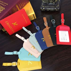 Wholesale Personalised Airline Printed Baggage Boarding Bag PU Leather <b>Suitcase</b> Tags PU Leather Travel Luggage Tag - Product Image 3