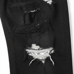 Nouvel Arrivage Ksubiy Jeans Homme Coupe Slim Droite Taille Mi-Haute Vintage Y2K Hip Hop High Street Tricoté Délavé à la Pierre Déchiré - Product Image 1