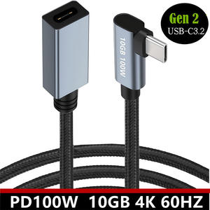 10GB 4K 60HZ cavo di USB-C3.2gen2 <span class=keywords><strong>dati</strong></span> ad alta velocità PD100W maschio a femmina tipo-C cavo di estensione - Product Image 2