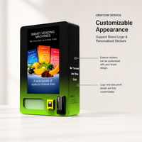 Distributeur automatique mural Zhongda avec bande lumineuse, fonctionnalité de vérification d'âge via SDK, écran tactile 32 pouces et surveillance à distance pour bars