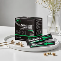 Café instantané probiotique prêt à boire, formule probiotique brevetée, logo et emballage personnalisés pour les usines de café