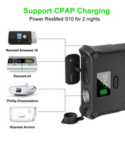 Haute capacité 40000MAH 50000MAH batterie externe DC12V 20V 24V centrale électrique Mobile étanche pour Camping extérieur boîtier d'alimentation CPAP