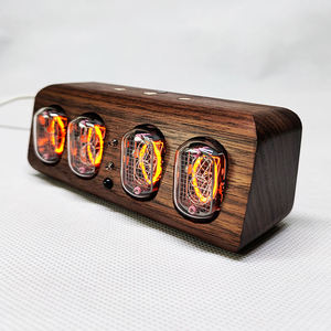 Yizhi nixie ống đồng hồ kỹ thuật số điện tử hiển thị thời gian 4 chữ số sáng tạo Đồng hồ bàn Retro trang trí Giáng sinh Quà tặng Halloween - Product Image 2
