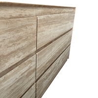 Meubles en marbre YJ Armoire à six seaux Commode en travertin de luxe en marbre de style chaud