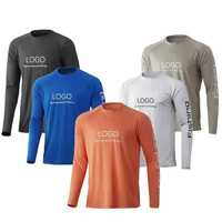 Chemise de pêche personnalisée à manches longues, imprimée par sublimation, UPF 50, protection solaire UV, séchage rapide, respirante, haute performance