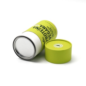 Caja de Papel Kraft Cilíndrica Personalizada, Ecológica, Reciclable y Biodegradable, con Laminado Mate para Envasado de Alimentos, Té y Café - Product Image 5