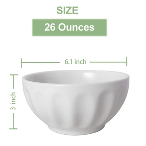 Cuencos <span class=keywords><strong>de</strong></span> cerámica duraderos para el hogar, color puro, para <span class=keywords><strong>desayuno</strong></span>, leche, cereales, para restaurante, <span class=keywords><strong>personalizados</strong></span> - Product Image 4