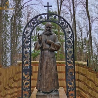 Sur Mesure Célèbre Saint Catholique Bronze Taille Réelle Église Décor St Padre Pio Statue À Vendre