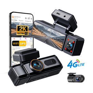 กล้องติดรถยนต์ 3 ช่องทาง 4G ความละเอียด 2K บันทึกภาพด้านหน้า ด้านใน และด้านหลัง พร้อม WiFi GPS ADAS รองรับการ์ด TF สูงสุด 512GB - Product Image 1