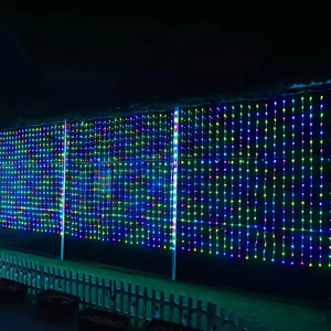 בקרת אפליקציה אלקטרונית לחג המולד חכם RGB פיקסל אורות וילון ניתנים להתייחסות מסיבה ניתנים לתכנות Led פיות אורות וילון חכמים - Product Image 2