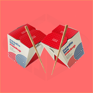 Scatola per Noodle in Carta Kraft Personalizzata Usa e Getta, Contenitore Impermeabile per Alimenti da Asporto, Zuppe Calde e Consegna a Domicilio - Product Image 2