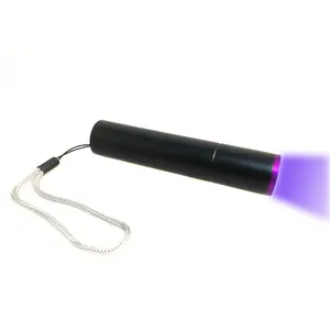 Nieuwe Aankomst Mini 365nm Led Uv Zaklamp Zak Zwart Filter Lens UV Zaklamp Ultra Violet Licht Huisdier Urine Geld Detector