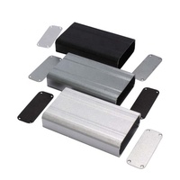 Boîtier amplificateur en aluminium extrusion personnalisée, boîtier pour batterie, 25x66mm, PCB