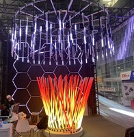 Tubo RGB Programable de 360 Grados con Control SPI para Decoración de Escenarios, Festivales de Música, Parques, Bares y Conferencias