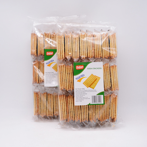 Sin azúcar 500g <span class=keywords><strong>Galleta</strong></span> Crujiente Leche Sal <span class=keywords><strong>Soda</strong></span> Galletas Bicarbonato <span class=keywords><strong>de</strong></span> sodio en forma <span class=keywords><strong>de</strong></span> rectángulo en embalaje <span class=keywords><strong>de</strong></span> cartón - Product Image 1