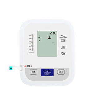 Alat Pengukur Tekanan Darah dan Gula Darah Lengan Atas Tanpa Kode Pengukuran Akurat Layar Besar Bertenaga Baterai Kering untuk Lansia - Product Image 1